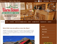 Tablet Screenshot of le-sans-souci.com